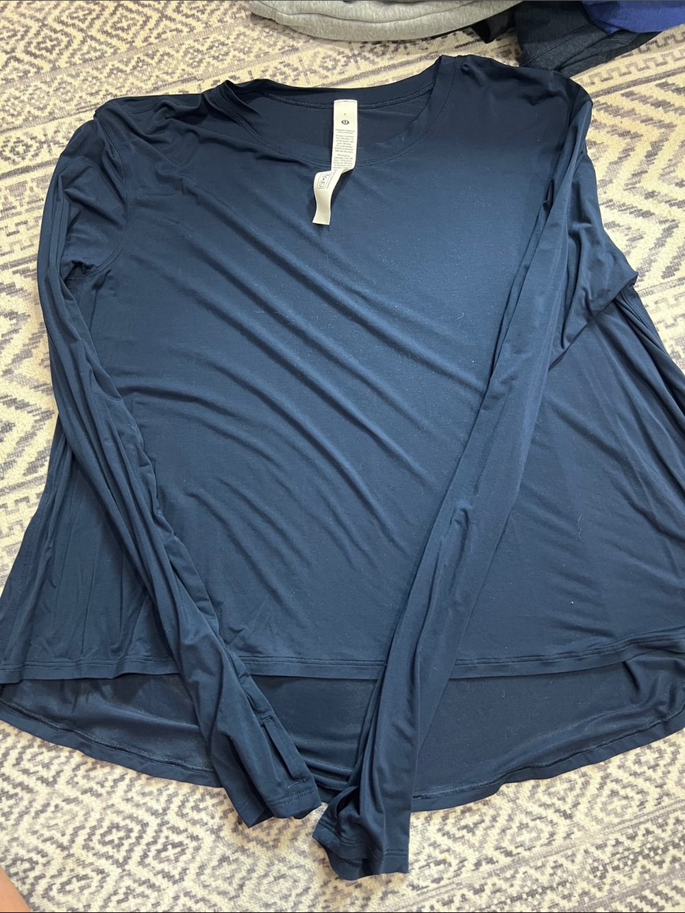 Lululemon Long Sleeve Crew Neck Top - Navy blue